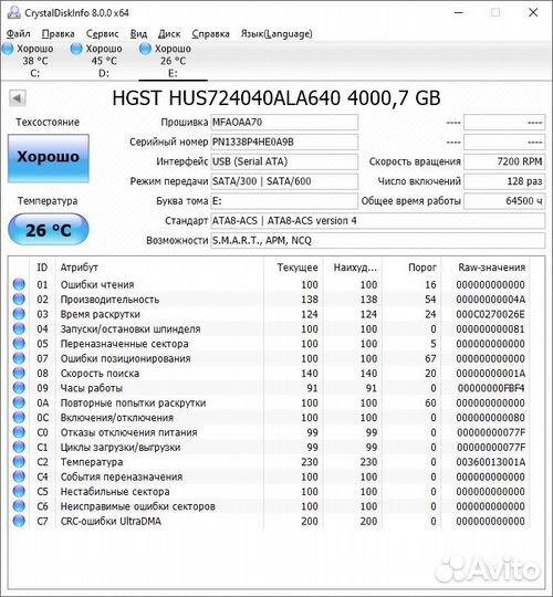 Жесткий диск Hgst 4TB