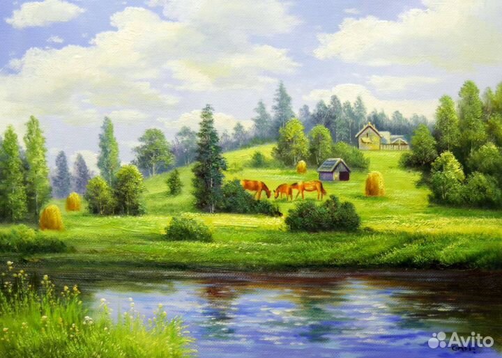 Картина маслом на холсте в наличии 50на60см