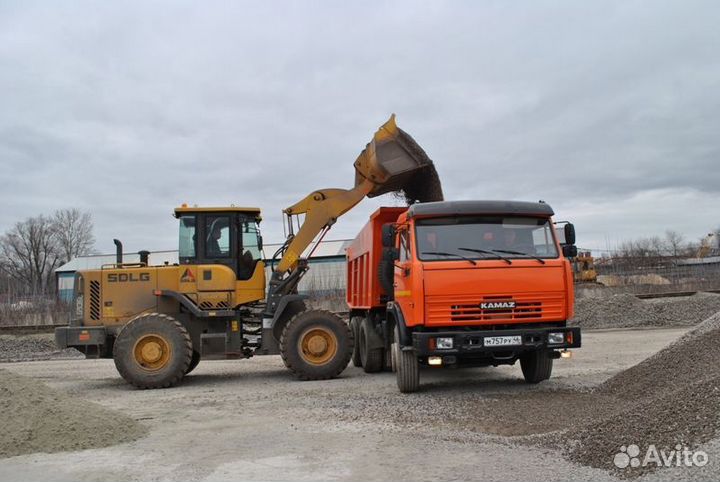 Щебень. Пгс. Опгс. Гравий с доставкой