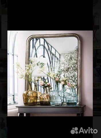 Зеркало 90х120см новое массив мангового дерева