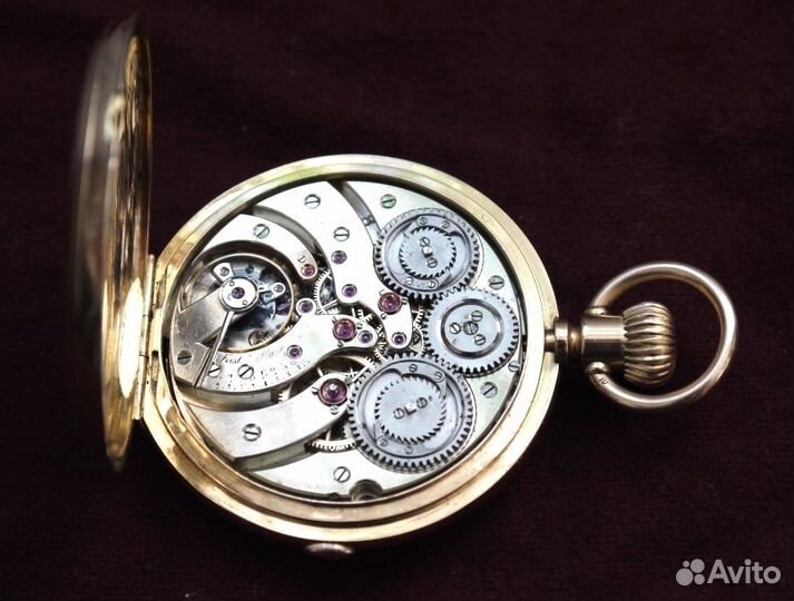 Часы лётчиков 3133, 3017.Золотые с прыгающей секун