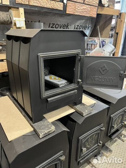 Печь дровяная отопительная Везувий Комфорт 70