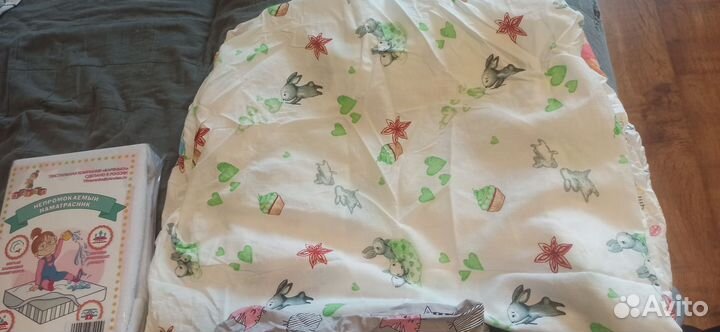 Простынь на резинке 120 60