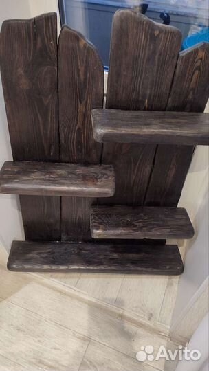 Полка деревянная