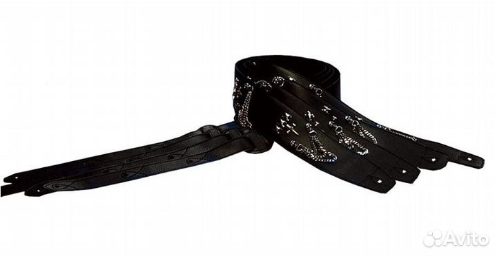 Ремень для гитары, кожаный phil PRO SP-DD 06D61