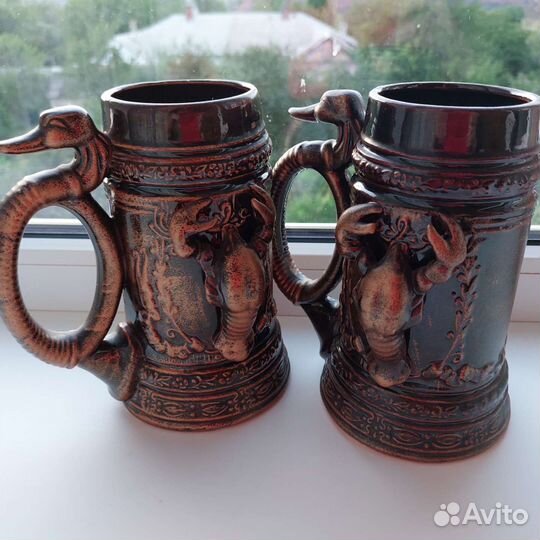 Кружки пивные сувенирные-2штуки