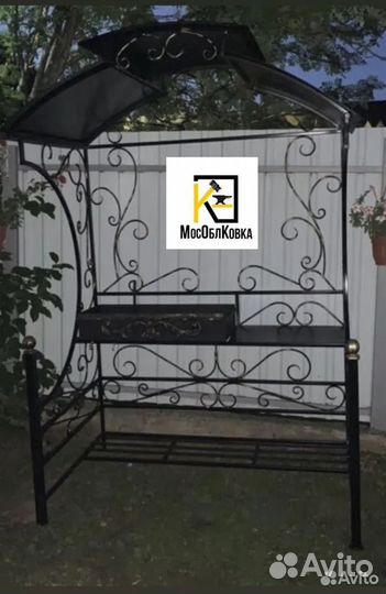 Кованый мангал с крышей купить