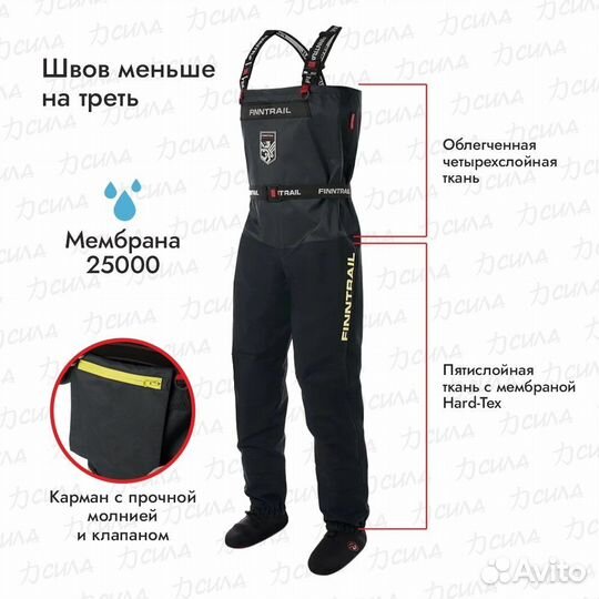 Вейдерсы Finntrail Enduro 1525 Graphite