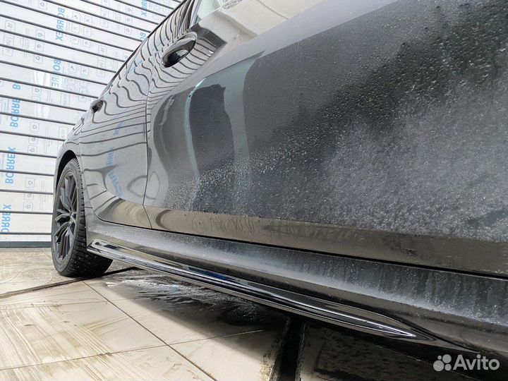 Сплиттер + лезвия перфоманс BMW G20 Мпак Мтех