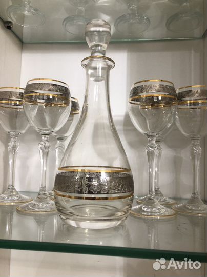 Графин с бокалами Богемия