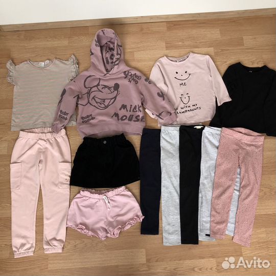 Вещи Zara и HM пакетом 110-116