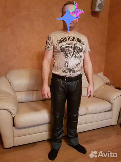 Мото штаны кожаные мужские dainese