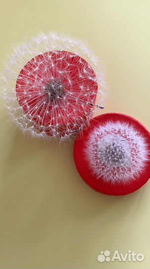 Одуванчик брошь