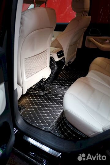 3D коврики из экокожи Mercedes