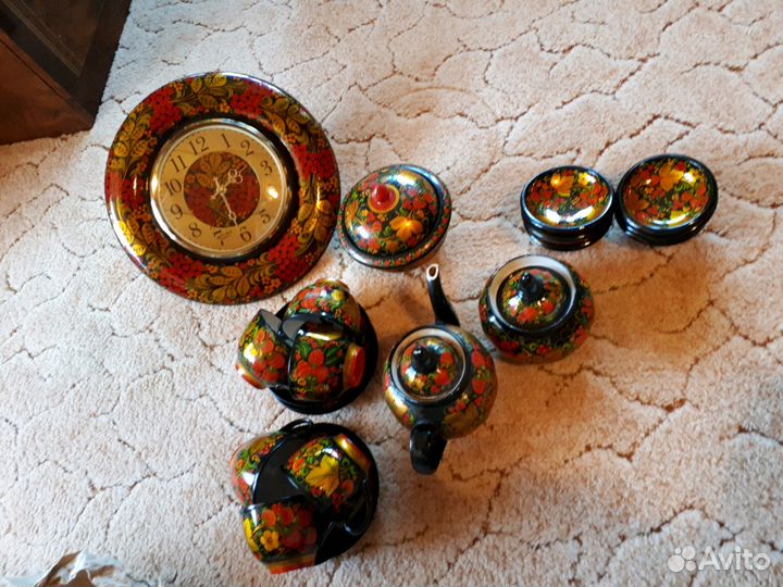 Чайный сервиз, часы