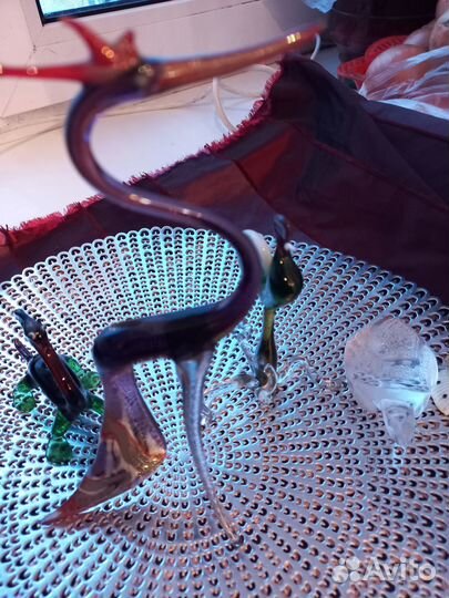 Статуэтки(копилка) цв стекло- ракушки -керамика