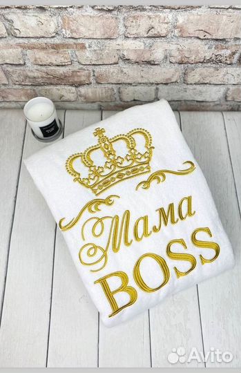 Халат с вышивкой