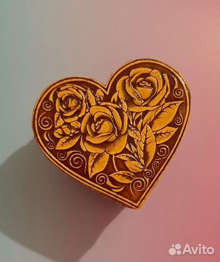 Шкатулка «Розы», сердце
