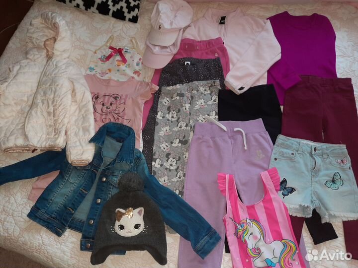 Пакет одежды для девочки размер 110