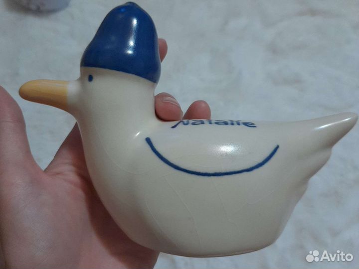 Копилка именная утка