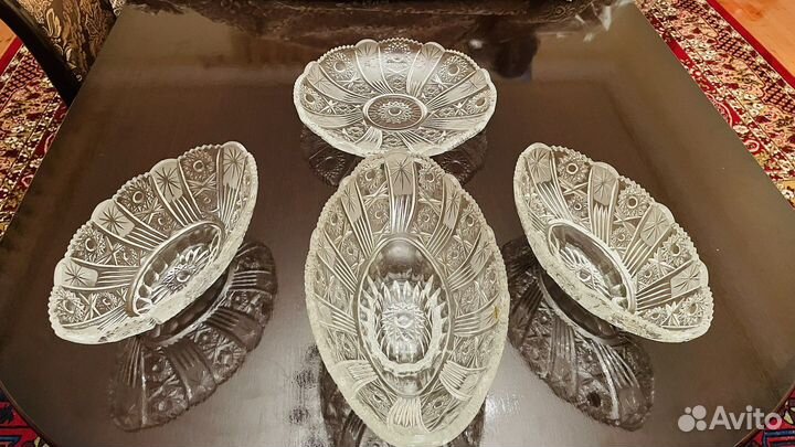 Хрустальный набор Лодочка