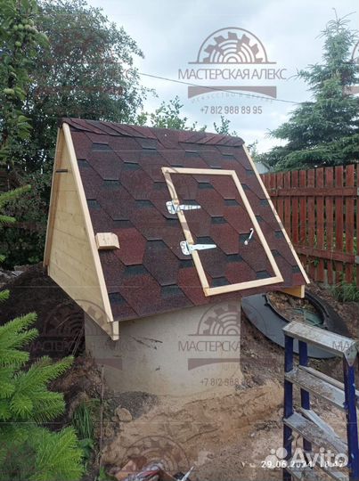 Готовый домик для колодца