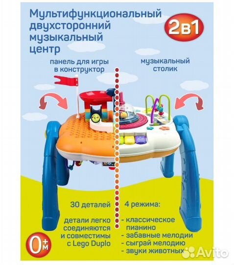 Развивающий игровой музыкальный столик