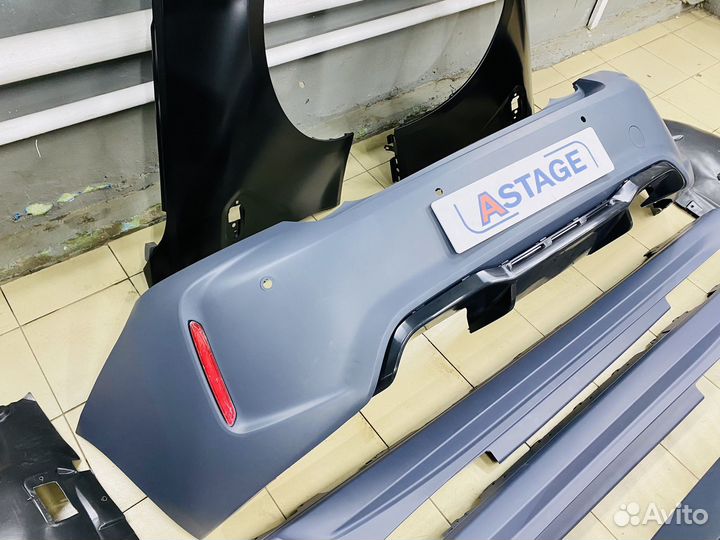 Обвес для BMW F22 в стиле М2 F87 в сборе широкий