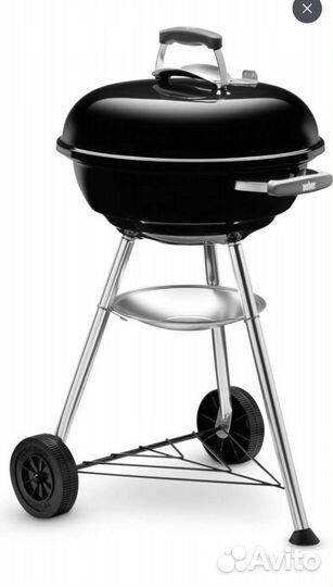 Гриль угольный Weber Compact Kettle, черный, 47 см