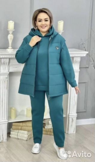 Костюм тройка женский теплый