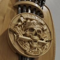 Набор шампуров в навесной подставке. вдв