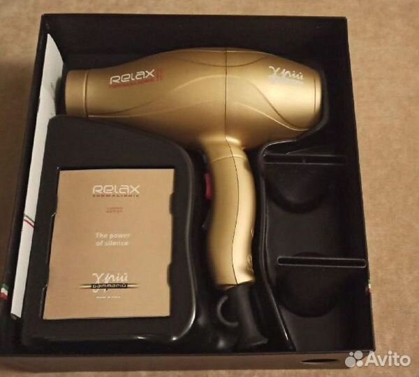 Фен Gamma Piu Relax 1900 Вт, gold