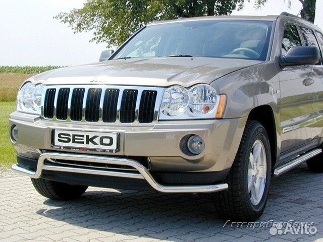 Защита переднего бампера Jeep Grand Cherokee 2005