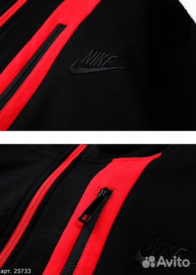 Зип худи Nike red line Черное