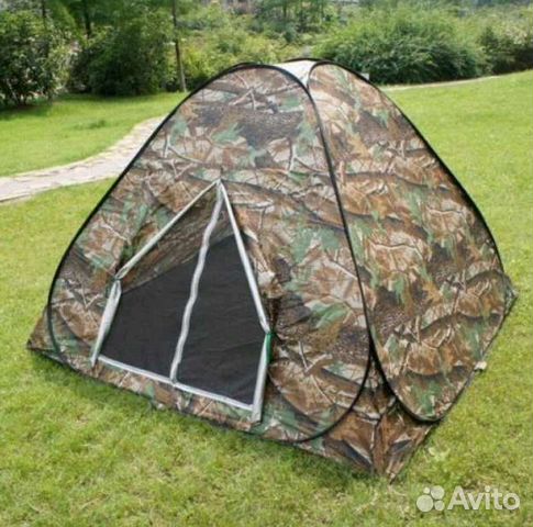 Палатка-автомат 3х-мастная 200х200х130 см