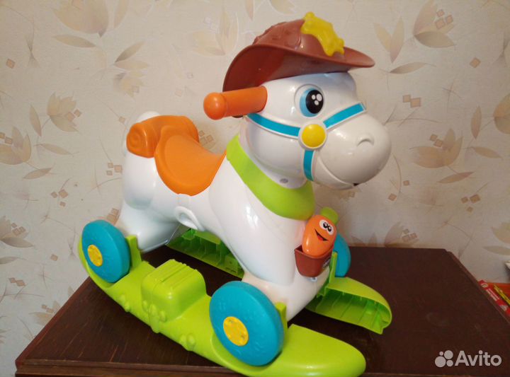 Лошадка Baby Rodeo 3-в-1: качалка, каталка