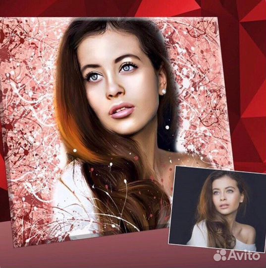 Портрет на холсте в стиле Dream Art