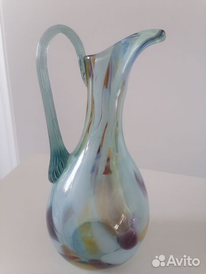 Кувшин стекло цветное