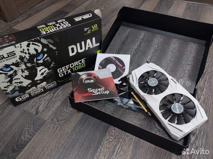 Видеокарта gtx 1060 6gb asus dual