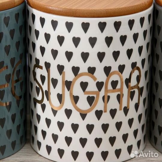 Набор банок керамических 'Адажио', 3 предмета 950