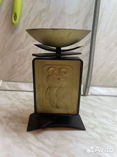 Подсвечник мишка Олимпийский 1980