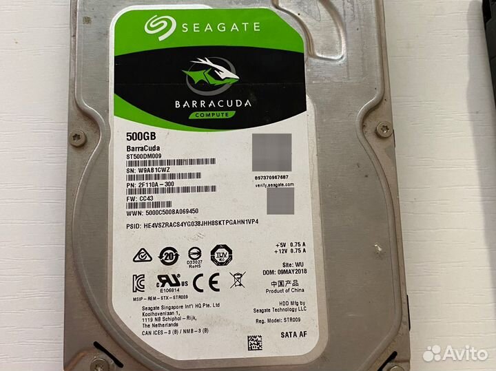 Жесткий диск seagate barracuda 500GB