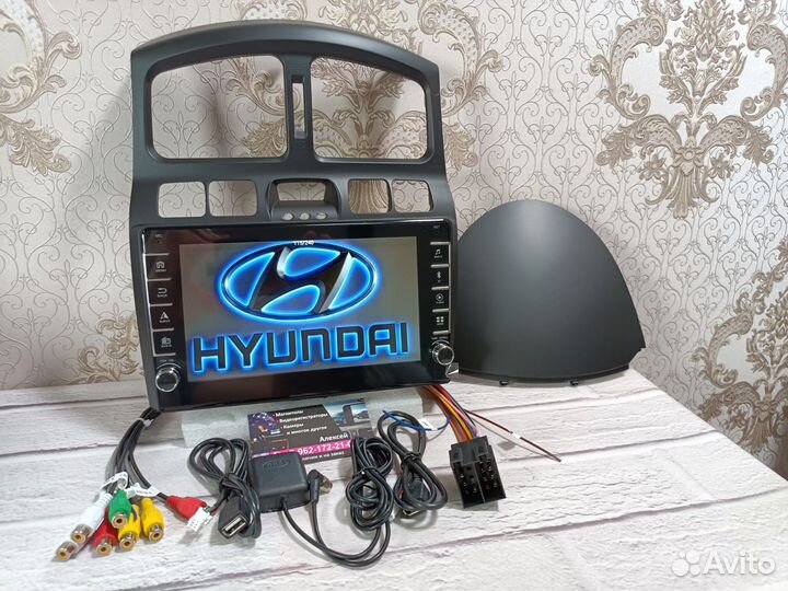 Магнитола Hyundai Santa Fe Classic android новая