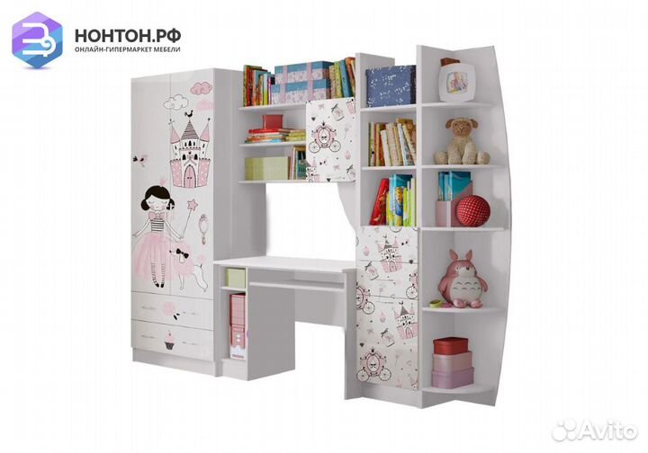 Стенка Принцесса белая