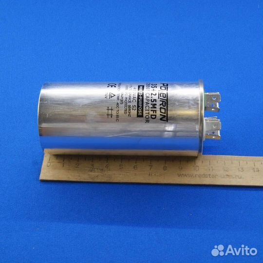 Конденсатор 35 + 2,5 мкф 450v CBB65-35/2,5-450V