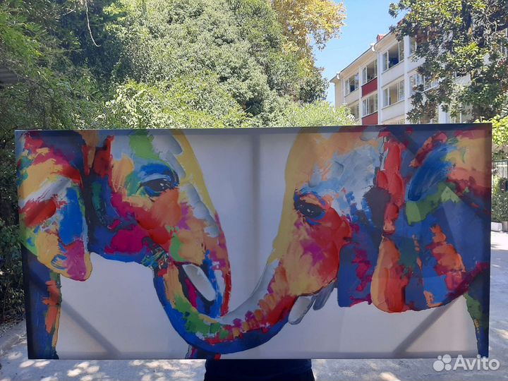 Картина слоны