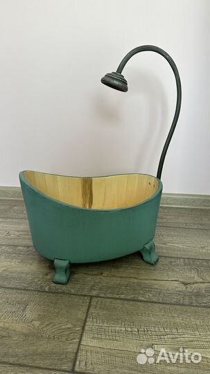 Ванная деревянная для фотосъемки