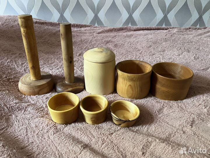 Деревянные посуда ручной работы