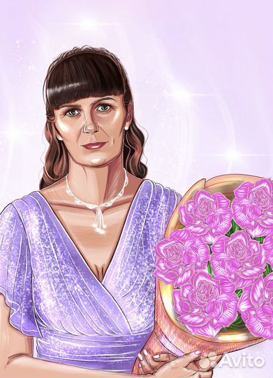 Портрет по фото. Портрет на заказ. Картина по фото