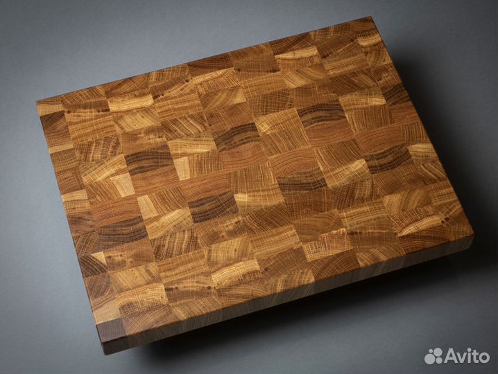 Торцевая разделочная доска из дуба